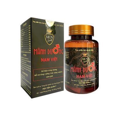 Viên uống bổ thận tráng dương tăng cường sinh lý Mãnh Dương Nam Việt Hỗ Trợ Tăng Cường Sinh Lý Nam (Hộp 30 Viên)