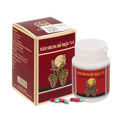 Viên uống bổ thận tráng dương tăng cường sinh lý Sâm Nhung Bổ Thận TW3 hộp 30 viên