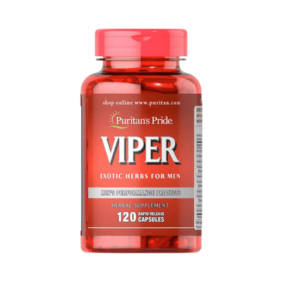 Viên uống bổ thận tráng dương tăng cường sinh lý Puritan's Pride Viper  120 viên