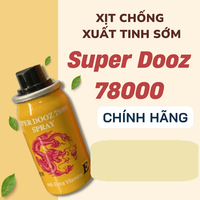 Chai xịt kéo dài thời gian cho nam Super Dooz 78000 Spray Chính Hãng