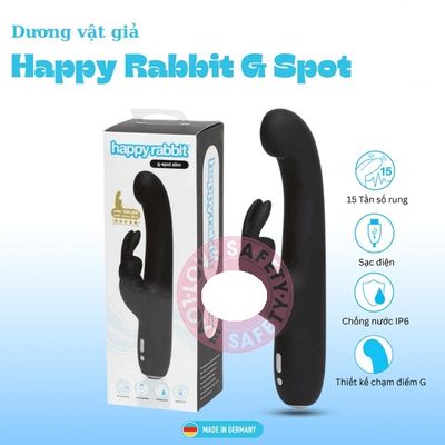 Dương Vật Giả Có Nhánh Rung Thục Mạnh Happy Rabbit G Spot Slim