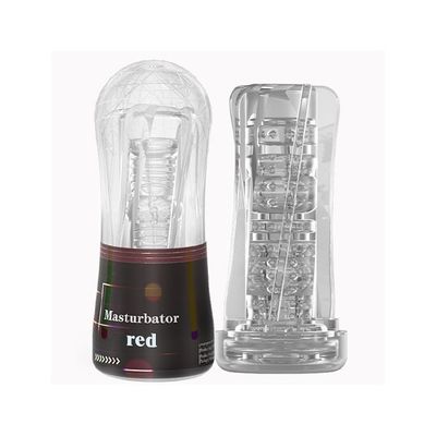 Cốc âm đạo rung silicon mềm trong suốt dài 180mm