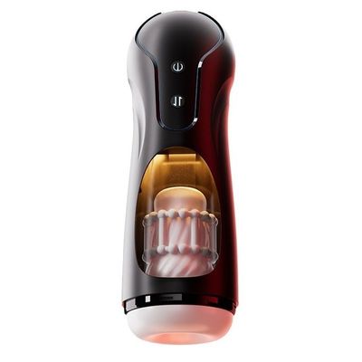 Cốc âm đạo silicon tự động có giọng nói dài 18cm