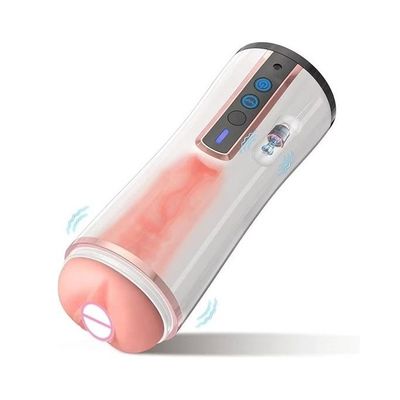 Cốc âm đạo silicon tự động rung 12 tần số xoay 360 độ