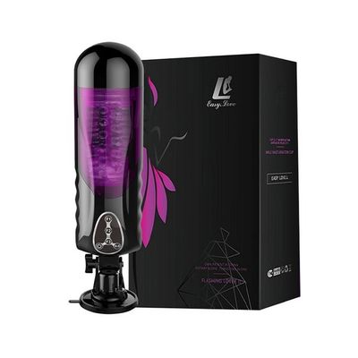 Cốc âm đạo silicon gắn tường thụ động màu đen dài 27cm