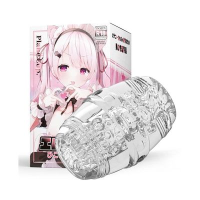 Cốc âm đạo silicon anime trắng trong suốt dài 100mm