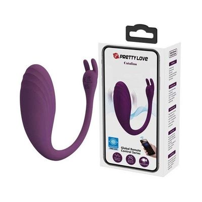 Trứng rung silicon tai thỏ điều khiển xa dài 10m sạc điện