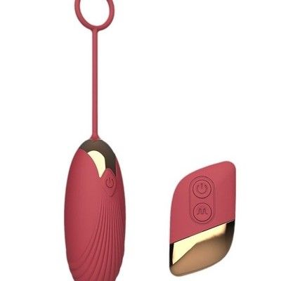 Trứng rung silicon điều khiển từ xa có 5 tần số dài 186mm