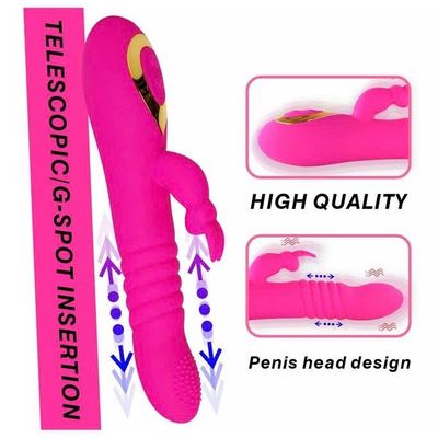 Máy rung tai thỏ có 18 chế độ thiết kế xoắn ốc dài 23cm