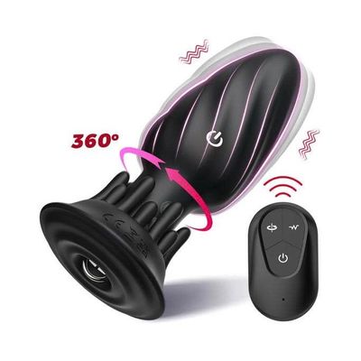 Máy rung hậu môn silicon xoay 360 độ dùng sạc chống nước