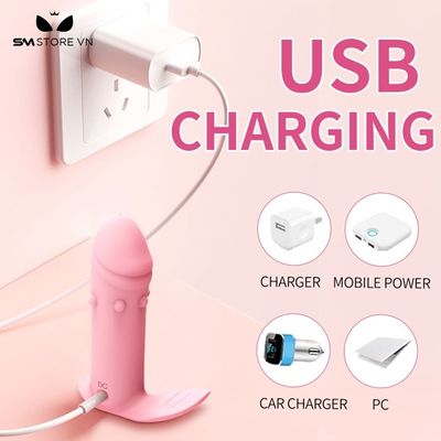 Máy rung có 10 chế độ hình dương vật silicon điều khiển APP mới