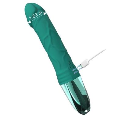 Dương vật giả rung silicon mềm mại sạc USB dài 24cm