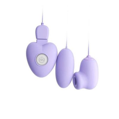 Trứng rung 2 đầu cực mạnh sạc điện dài 8cm màu tím 393282