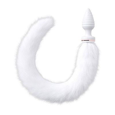 Butt plug xoắn ốc gắn đuôi điều khiển từ xa qua APP