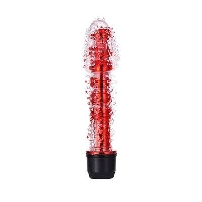Dương vật giả silicon gai mềm có rung dài 17cm 393419