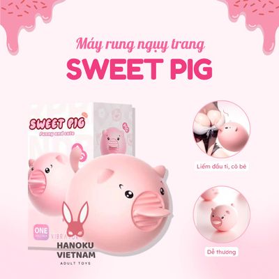 (Có video) Trứng rung ngụy trang con heo có lưỡi liếm Pepper Pig Sweet
