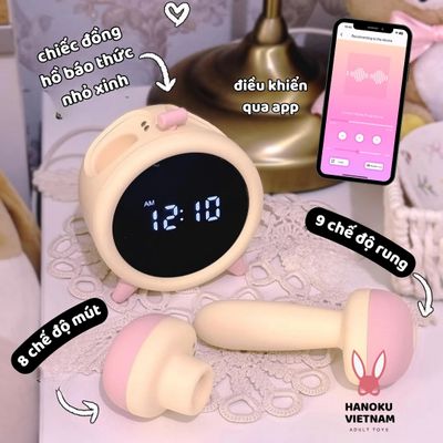 (Có video) Trứng rung ngụy trang đồng hồ rung hút điều khiển qua APP Naughty Clock