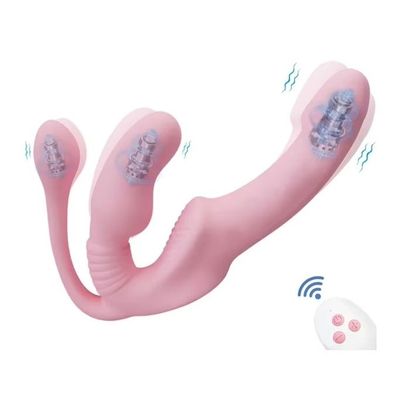 Dương vật giả 3 đầu dành cho les điều khiển từ xa 393674