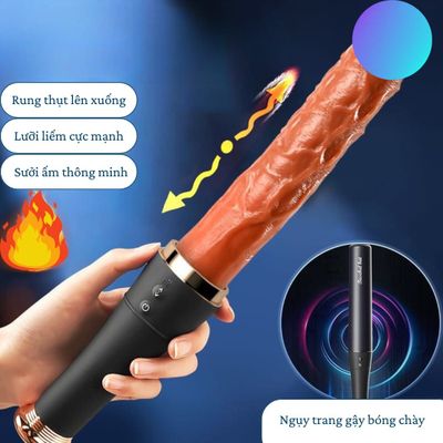 (Có video) Dương vật giả ngụy trang gậy bóng chày rung thục lưỡi liếm Baseket Dildo