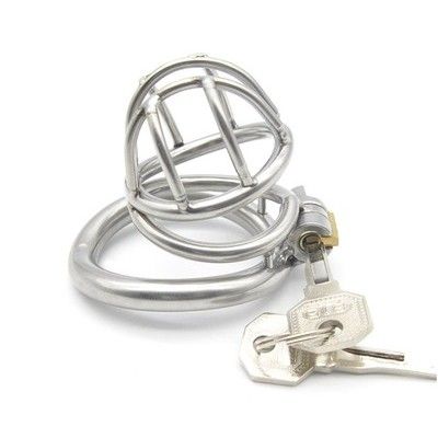  Khóa dương vật inox không gỉ nắp lồng 2 vòng hở dọc