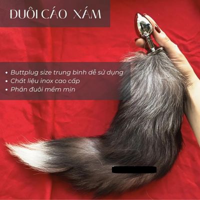 Phích cắm hậu môn hóa trang Cáo Đen Butt Fox