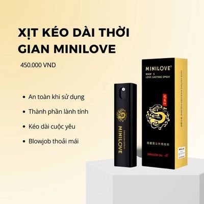 (Có video) Chai bình xịt hỗ trợ kéo dài thời gian lâu ra Minilove Chai 10ml 