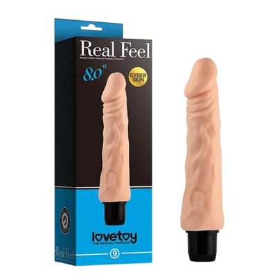 Dương vật giả Lovetoy Real Feel 8 rung mạnh mẽ siêu mềm