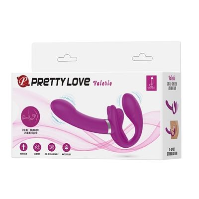 Dương vật giả 2 đầu Pretty Love Valerie có rung đa chế độ