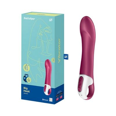 Dương vật giả Satisfyer Big Heat có rung tỏa nhiệt