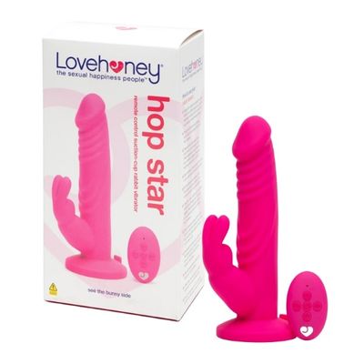 Dương vật giả Lovehoney Hop Star có rung kèm nhánh tai thỏ