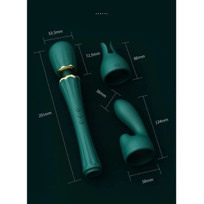 Chày rung tình yêu Zalo Kyro Best Wand cao cấp với 2 đầu phụ