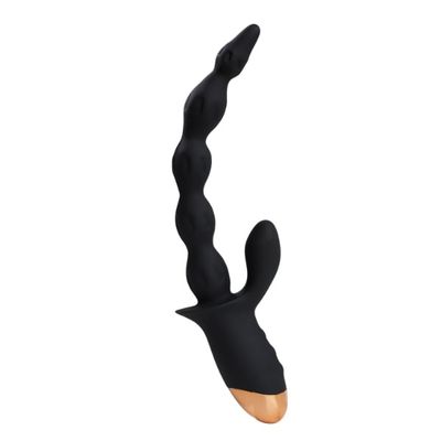 Đồ chơi hậu môn Black Pull Beads rung 10 chế độ có nhánh