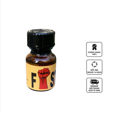 Popper Fist Vàng 10ml Chính Hãng Mỹ – Tăng Khoái Cảm Mạnh Mẽ