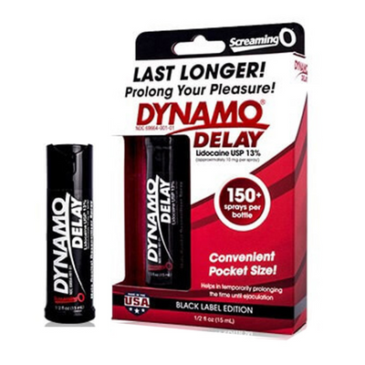 Chai Xịt Dynamo (Đen) Delay Black Label Edition – Xịt Hỗ Trợ Thăng Hoa Bền Bỉ