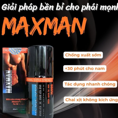 Xịt Maxman Chính Hãng – Xịt Đỉnh Cao Cảm Xúc
