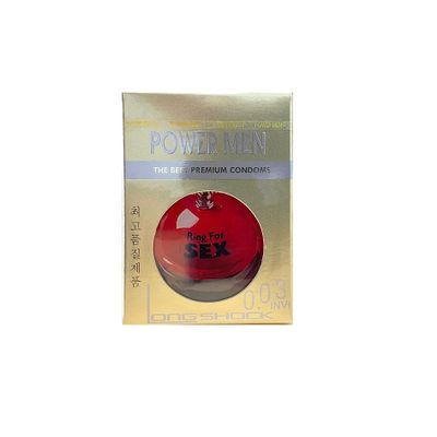 Bao Cao Su Siêu Mỏng Kéo Dài Power Men 0.03 Invi Longshock