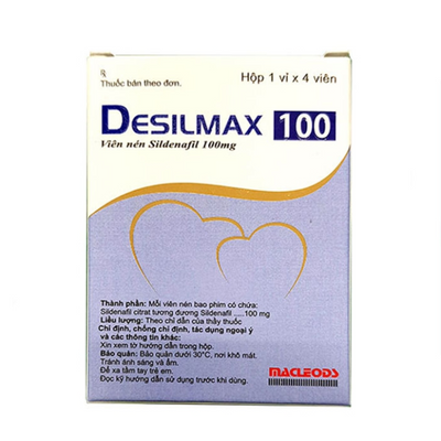 Vỉ 4 Viên Uống Desilmax 100mg - Bản Lĩnh Phái Mạnh
