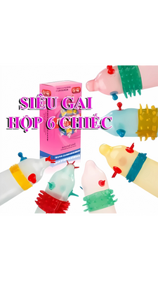 Bao Cao Su Bi+Gân+Gai+râu Runbo Hộp 6 Chiếc