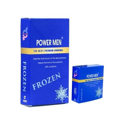 Bao Cao Su Gai Gân Mùi Bạc Hà Power Men Frozen Chính Hãng