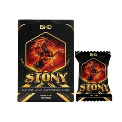 Viên kẹo ngậm nhân sâm cương và kéo dài nam 1 Viên Kẹo Stony chính hãng