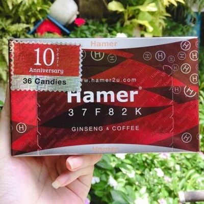 Viên kẹo ngậm nhân sâm cương và kéo dài nam 1 hộp 36 viên Hamer 37F82K chính hãng