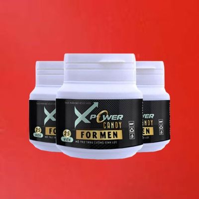 Viên kẹo ngậm nhân sâm cương và kéo dài nam 3 Viên Xpower Candy For Men chính hãng