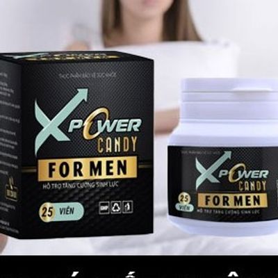 Viên kẹo ngậm nhân sâm cương và kéo dài nam 1 Hộp Xpower Candy For Men chính hãng