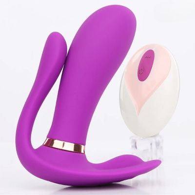 Máy rung massage kích thích nữ Secwell ButterFly rung tỏa nhiệt có 3 đầu