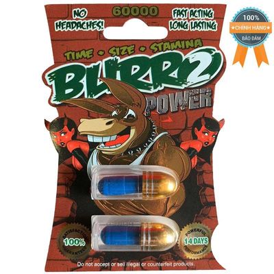 Viên Uống Phục Hồi Và Tăng Cường Sức Khỏe Sinh Lí Nam Giới Burroo 60000mg Vỉ dùng thử 2 Viên  | CHE TÊN SẢN PHẨM