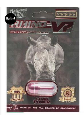 Viên Uống Phục Hồi Và Tăng Cường Sức Khỏe Sinh Lí Nam Giới Rhino V7 3000K Vỉ dùng thử 1 Viên  | CHE TÊN SẢN PHẨM