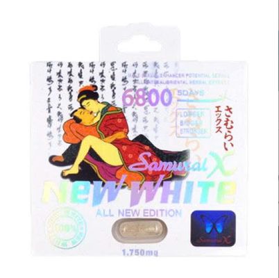Viên Uống Phục Hồi Và Tăng Cường Sức Khỏe Sinh Lí Nam Giới Samurai X New White 6800mg Vỉ dùng thử 1 Viên  | CHE TÊN SẢN PHẨM