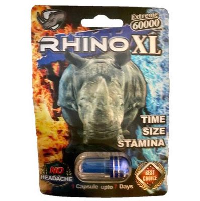 Viên Uống Phục Hồi Và Tăng Cường Sức Khỏe Sinh Lí Nam Giới Rhino XL 60000mg Vỉ dùng thử 1 Viên  | CHE TÊN SẢN PHẨM
