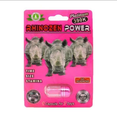 Viên Uống Phục Hồi Và Tăng Cường Sức Khỏe Sinh Lí Nam Giới Rhino Zen Power 390K Vỉ dùng thử 1 Viên  | CHE TÊN SẢN PHẨM