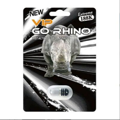Viên Uống Phục Hồi Và Tăng Cường Sức Khỏe Sinh Lí Nam Giới Vip Go Rhino 188K Vỉ dùng thử 1 Viên  | CHE TÊN SẢN PHẨM
